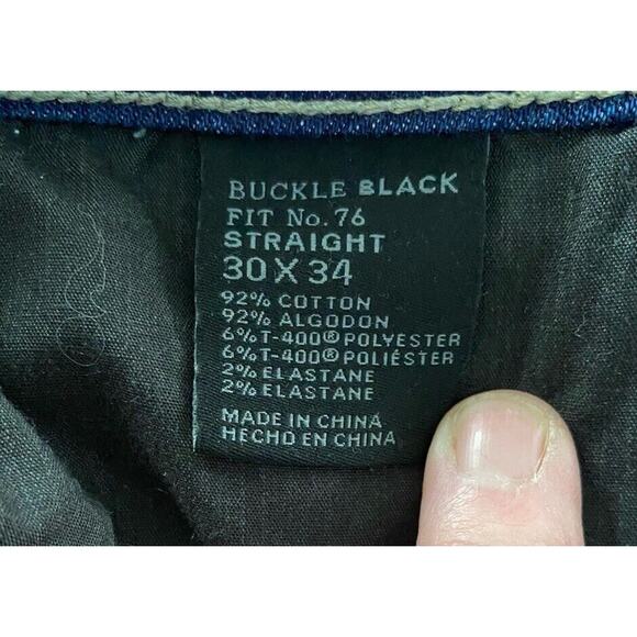 Mens Candiano Italian BKE Black Blue Denim SZ 30 X 34 Jeans Fit 76 - Picture 6 of 7